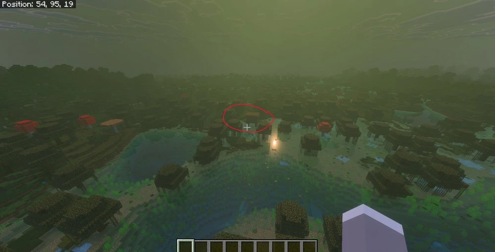 You start at a swamp