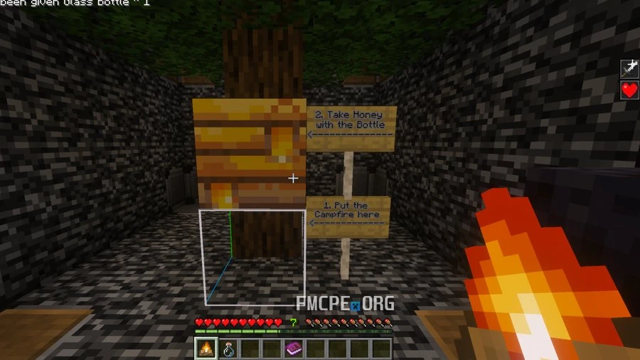 Instructions to receive an achievement