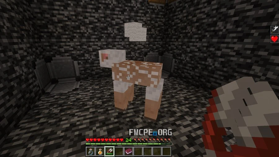 Sheering a sheep for an achievement