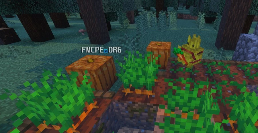 Golem collecting carrots