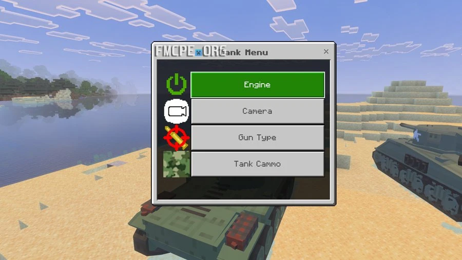 Tank Control Menu