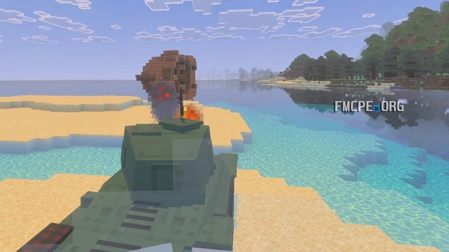 Shooting from a tank