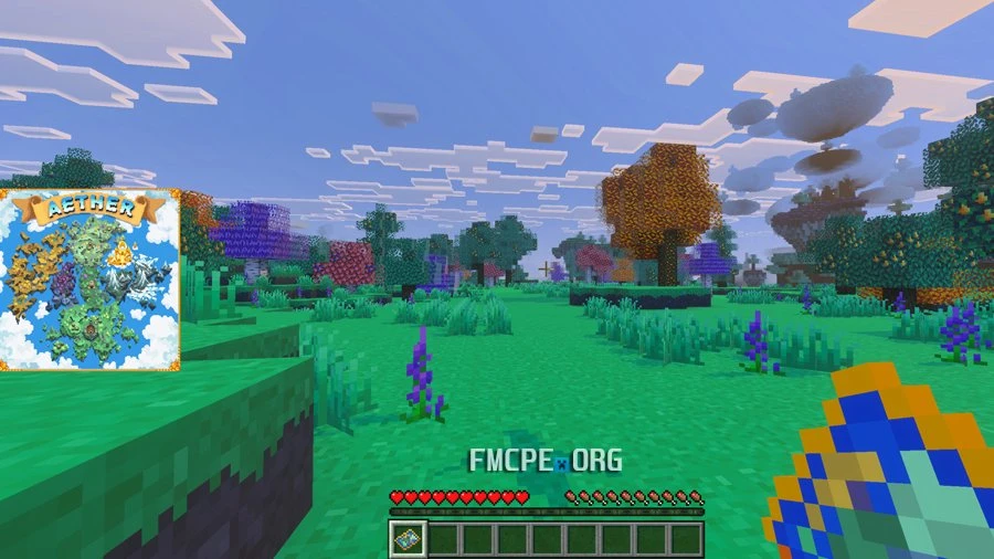 Aether dimension in Bedrock