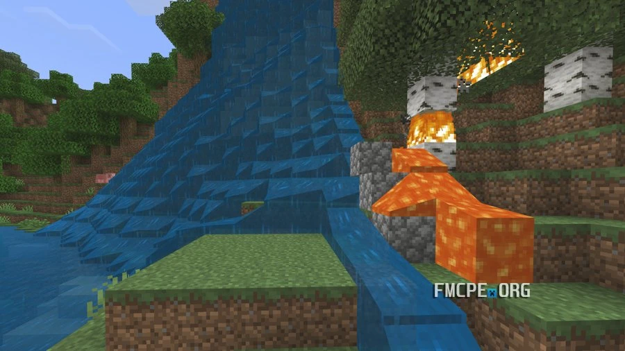 Water and Lava in Console Aspects mod