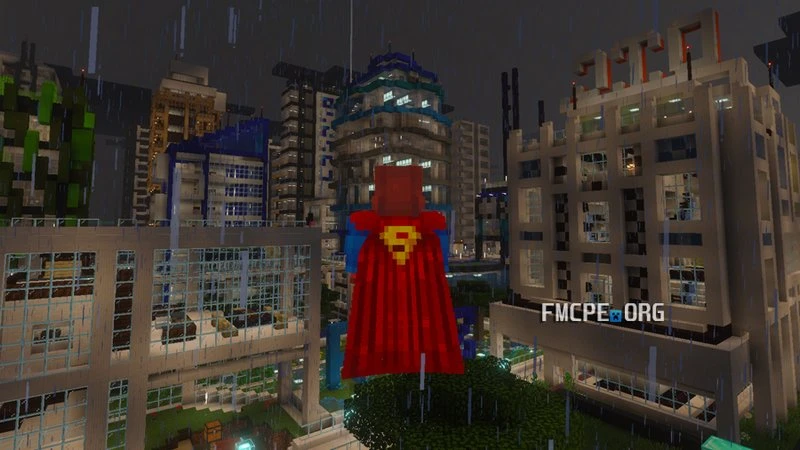 Superman flying
