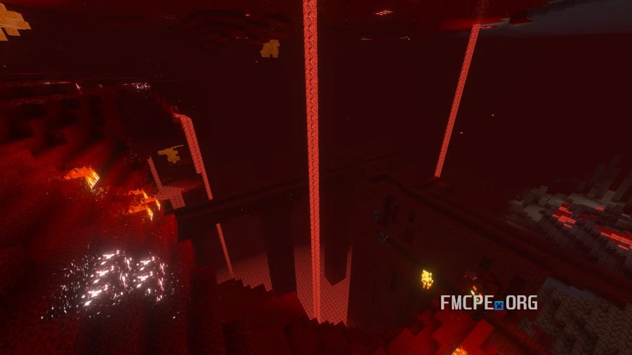 The Nether with Realistic texture pack