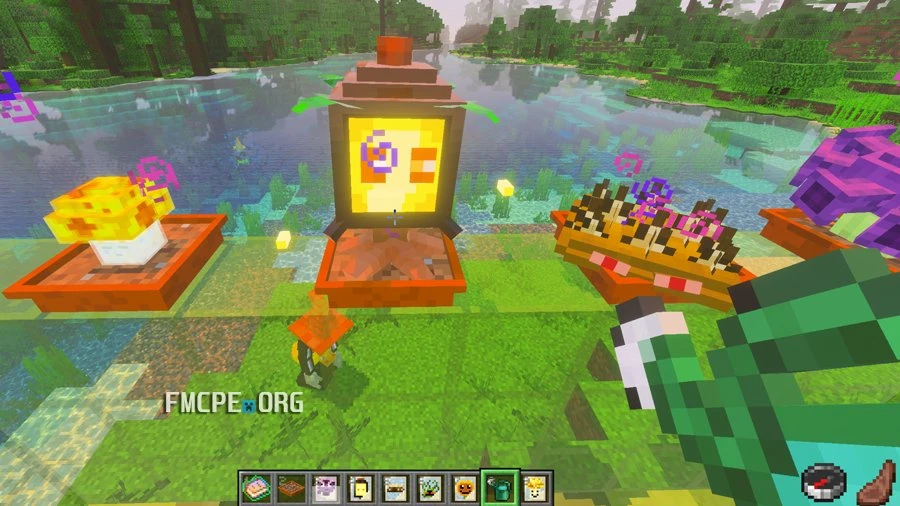 Watering plants and plant pot blocks