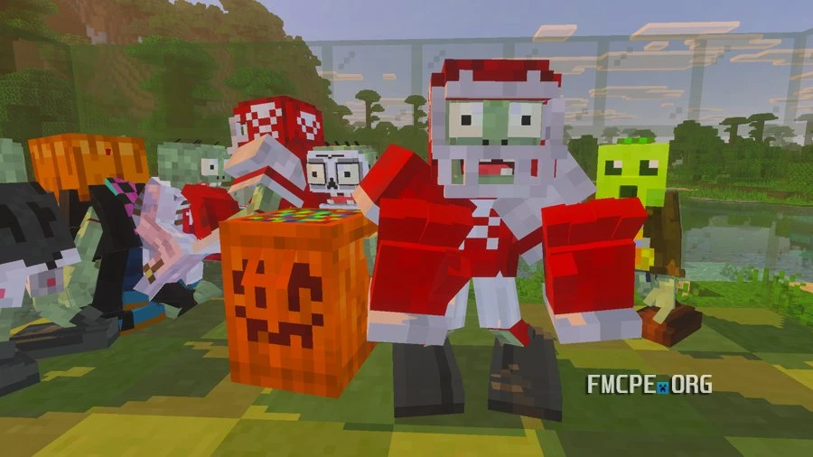 Zombies from PvZ in Minecraft Bedrock