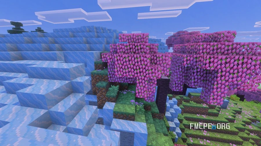 Snow and Cherry Tree biome