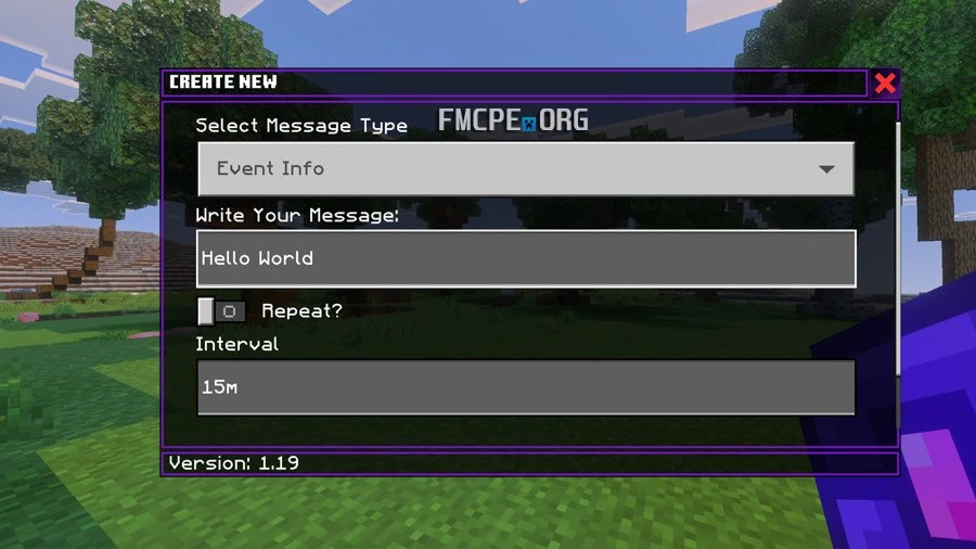 Broadcasting a message on the server