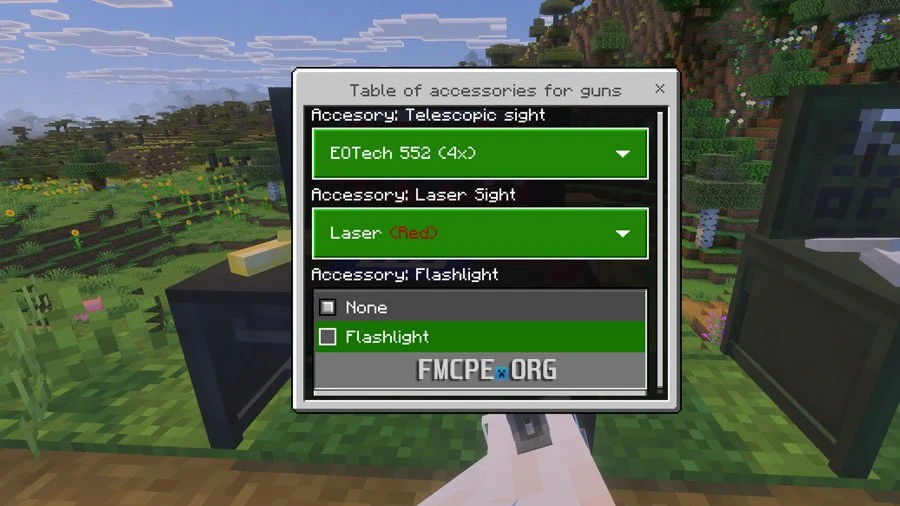 Equiping accessories