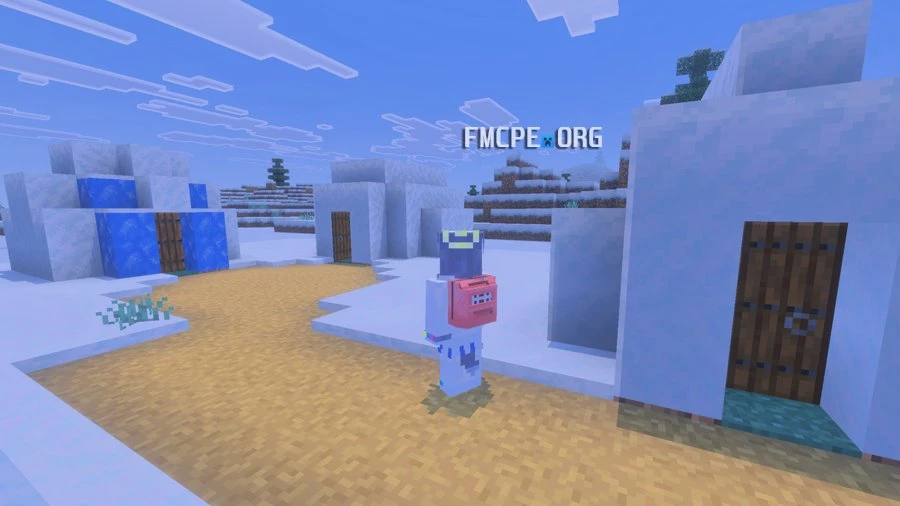 Wearing a Pink Backpack in Bedrock