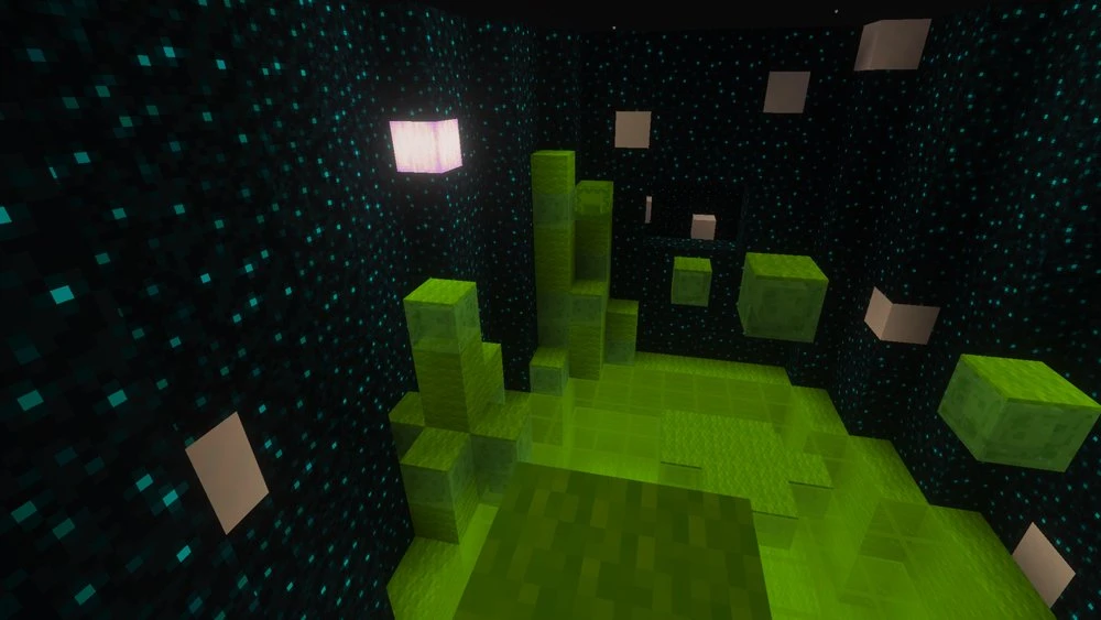 Slime blocks parkour room