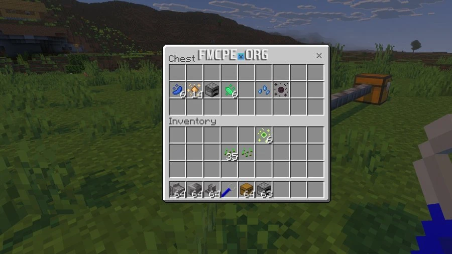 Items have passed trough pipes