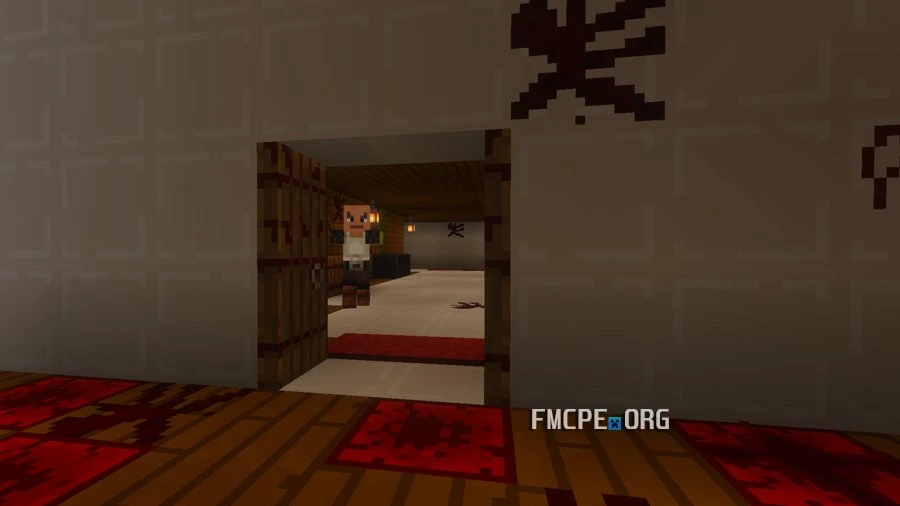 Blood on the floor and walls