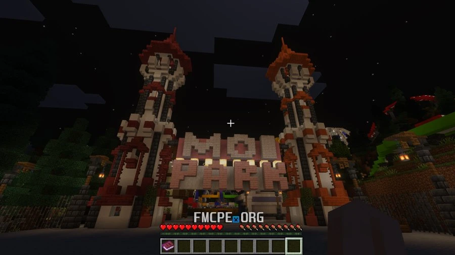 The entrance into the park