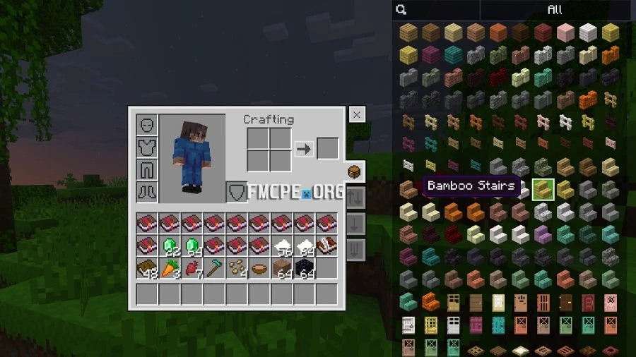 JEI like interface in Minecraft Bedrock