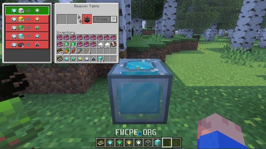 Beacon Table crafting