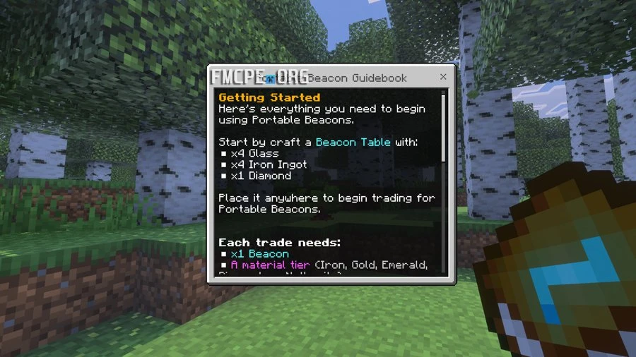 How to craft a portable beacon guide