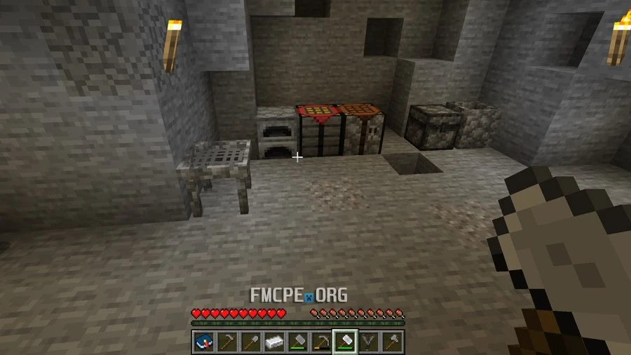 Hammer, Sieve, Furnace and other blocks