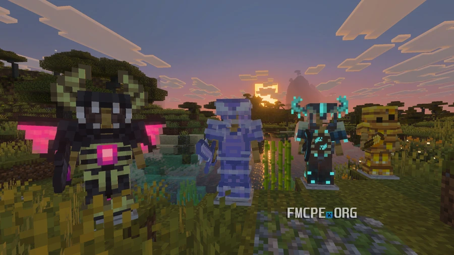 Armor sets from the mod