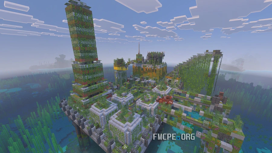 Abandoned sea oil rig