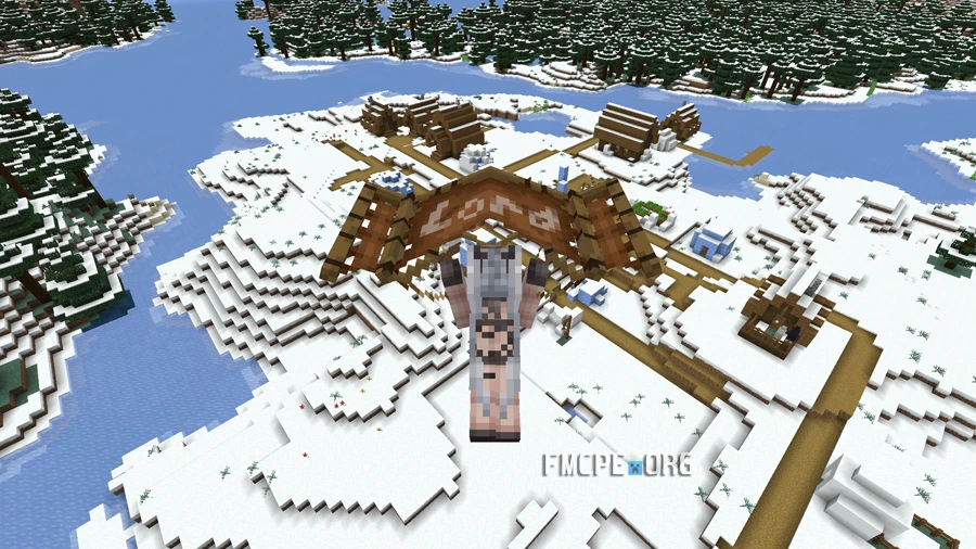 Gliding above the village