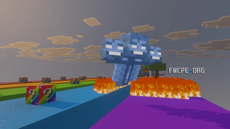 Wither spawned from lucky block