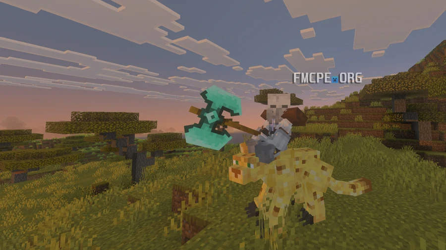 Riding on a mutant ocelot