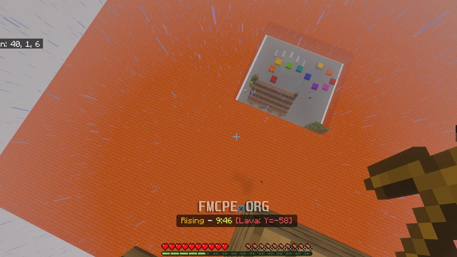 Lava will raise every 10 minutes