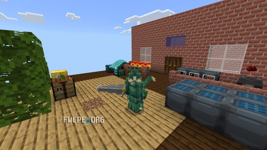 Advanced base with machines in Skyfactory