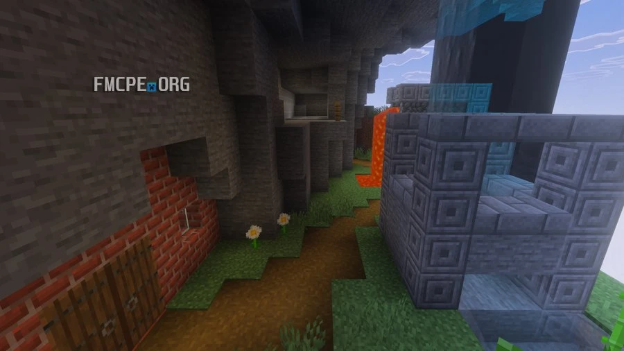 One of the parkour puzzles in the tower