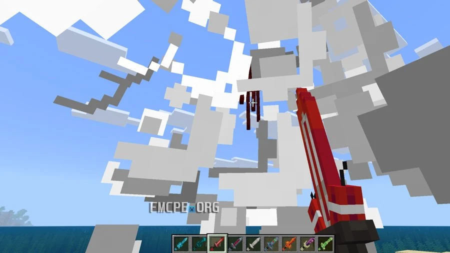 A sword that creates TNT explosions