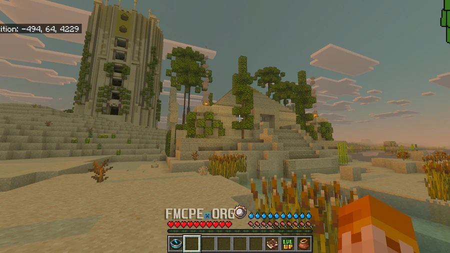 Desert biome temple in RLCraft