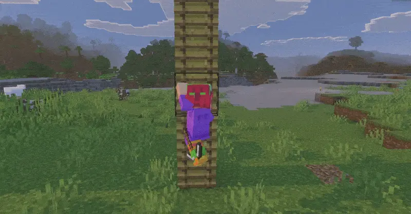 Climbing the ladder animation