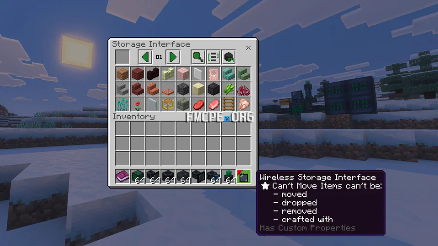 Storage can hold thousands of blocks