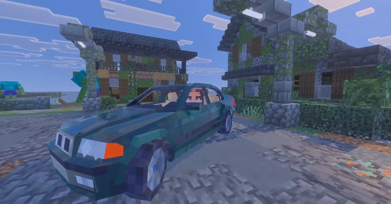 Moving BMW car in Minecraft