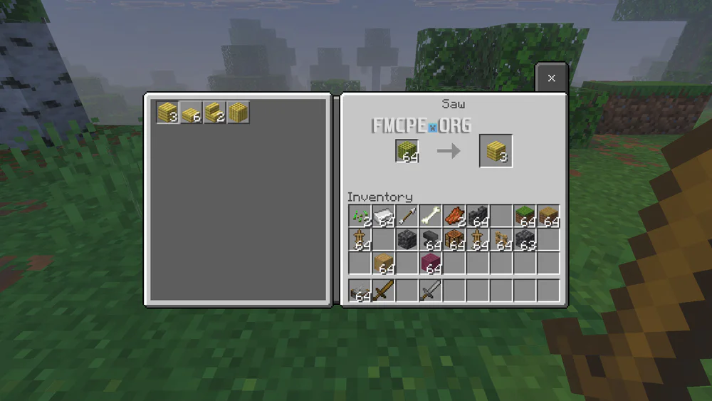 Cutting Bamboo Block on the Stonecutter