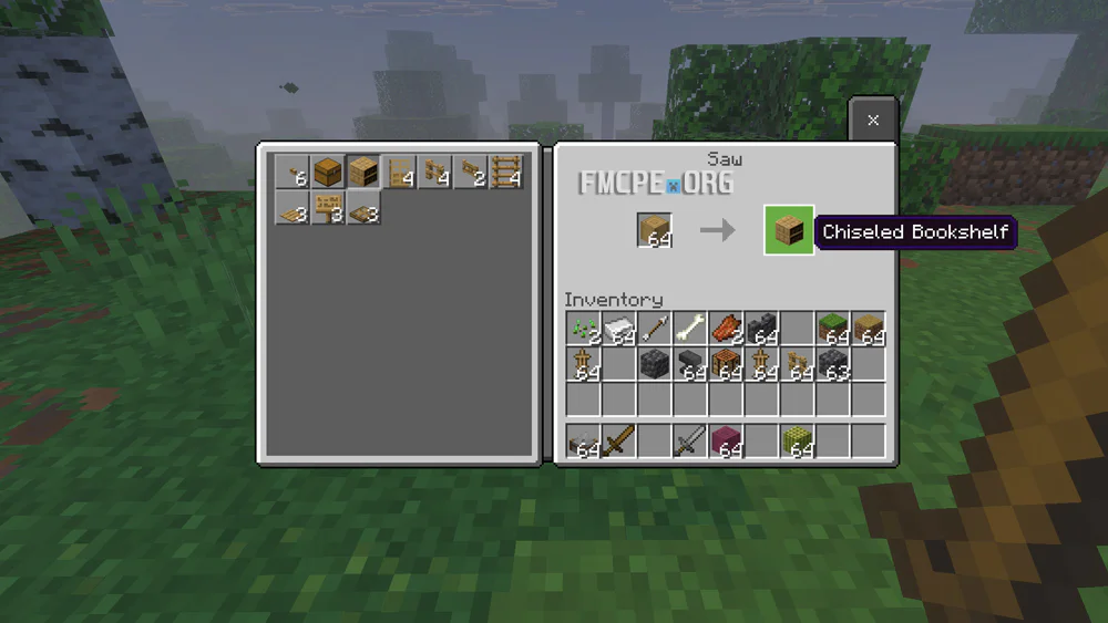 Cutting Wood Block on the Stonecutter