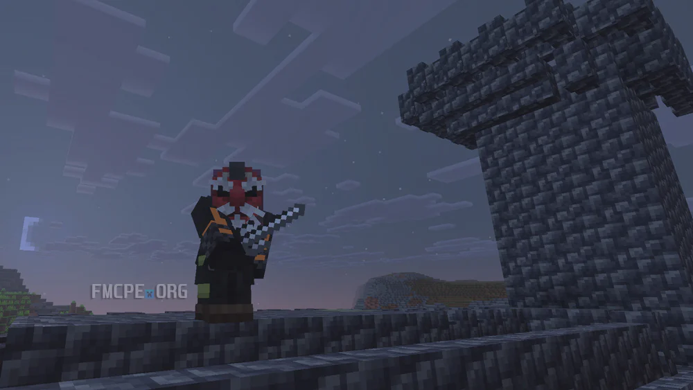 Ninja armor set with a Tengu mask