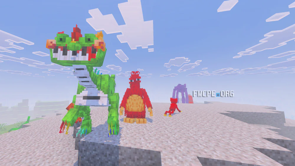 Other Poppy Playtime monsters: Chum Chompkins and Pianosaurus