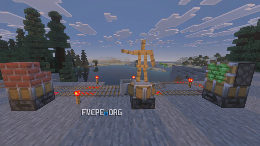 Rotating armor stand, piston and stairs