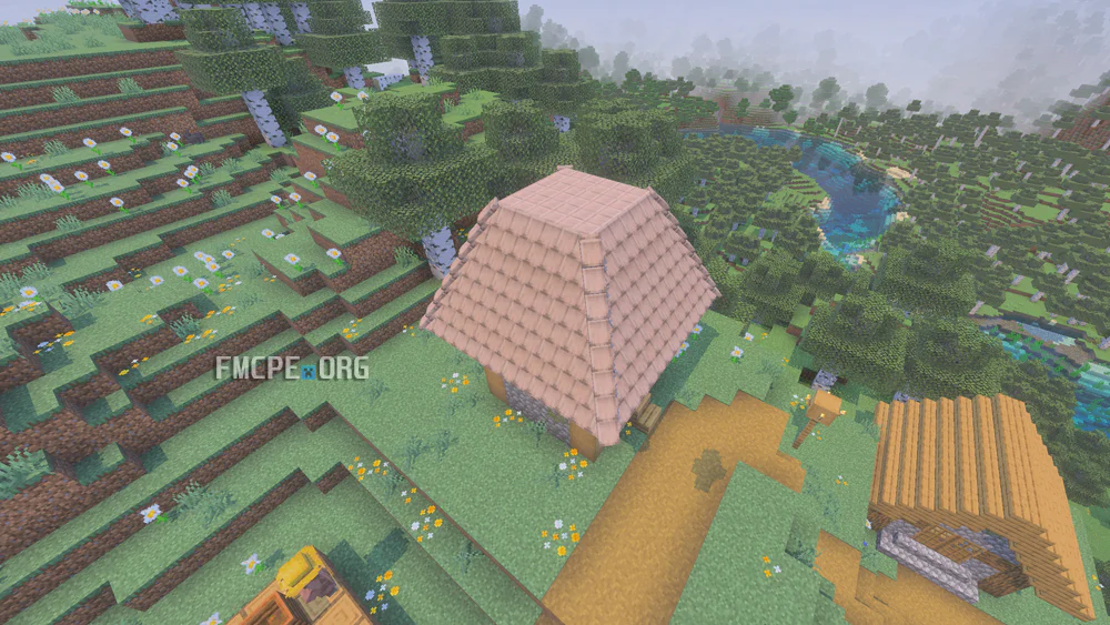 Pink Square roof