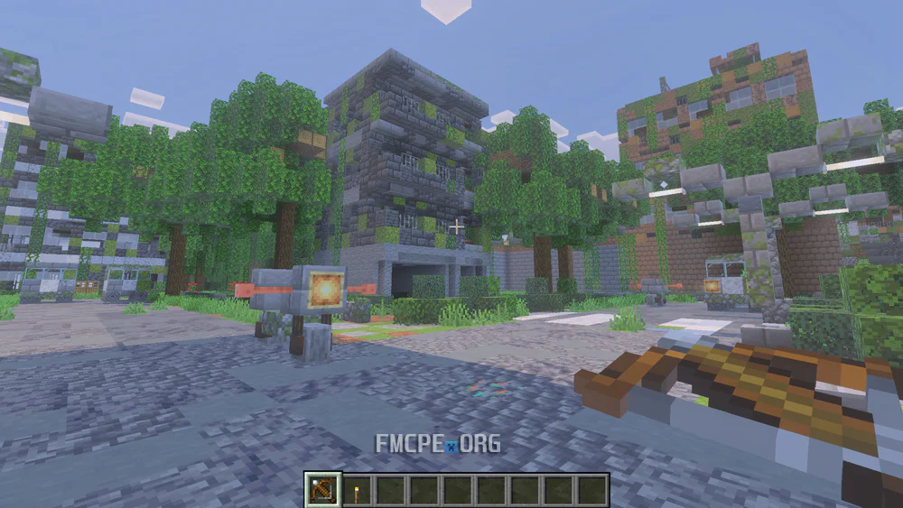 On the streets of abandoned city