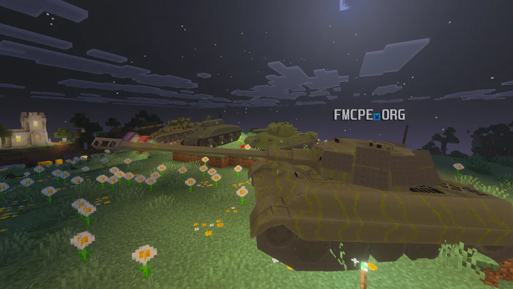 German, American and Russian tanks