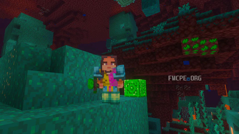 Posing near Uranium ore in the Nether