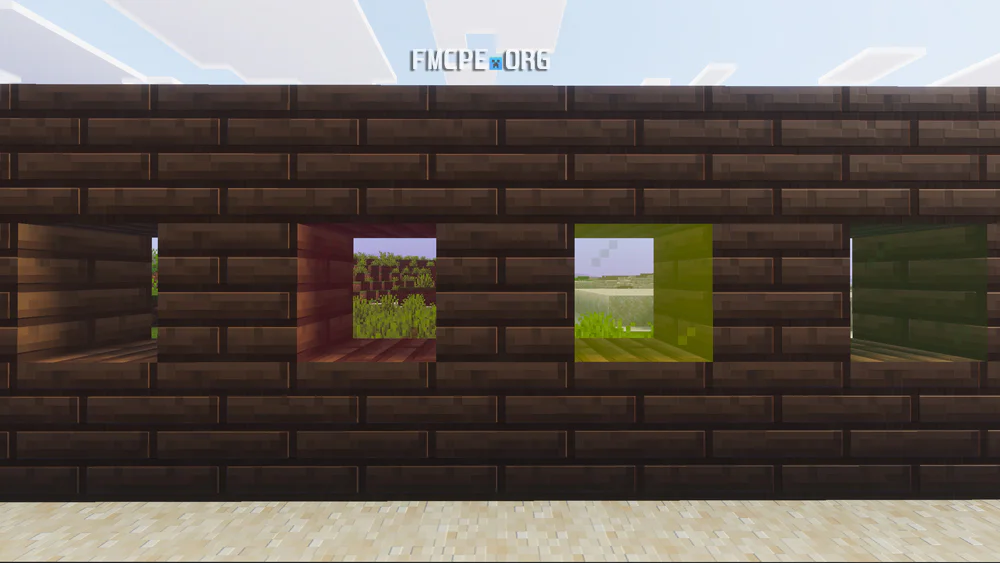 Red and Yellow glass blocks