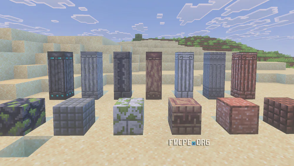 Pillars and other blocks