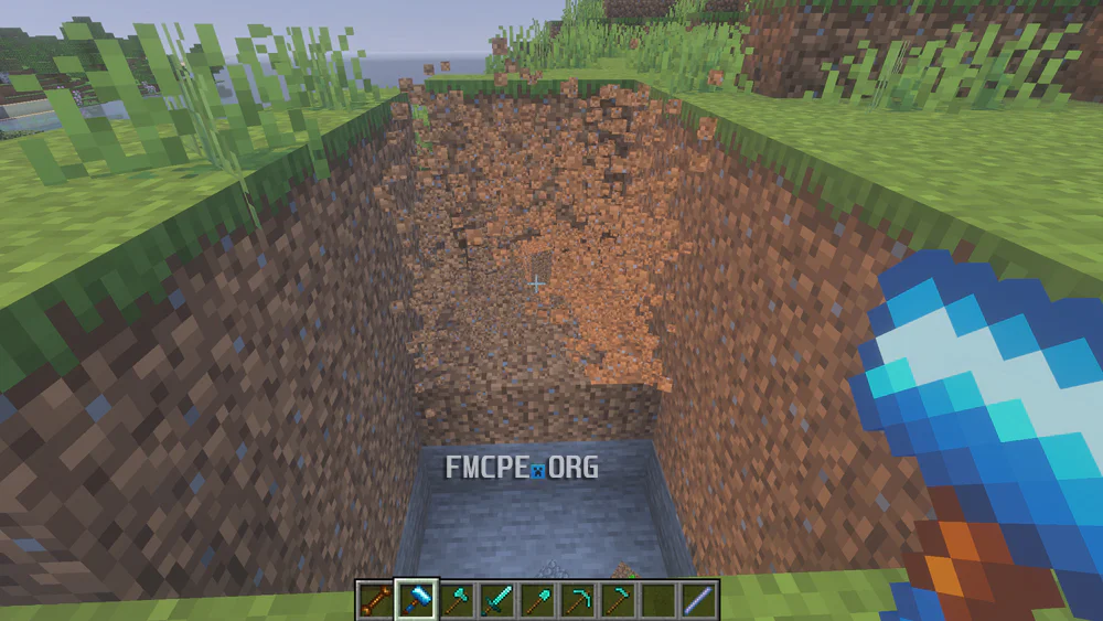 Hammering dirt