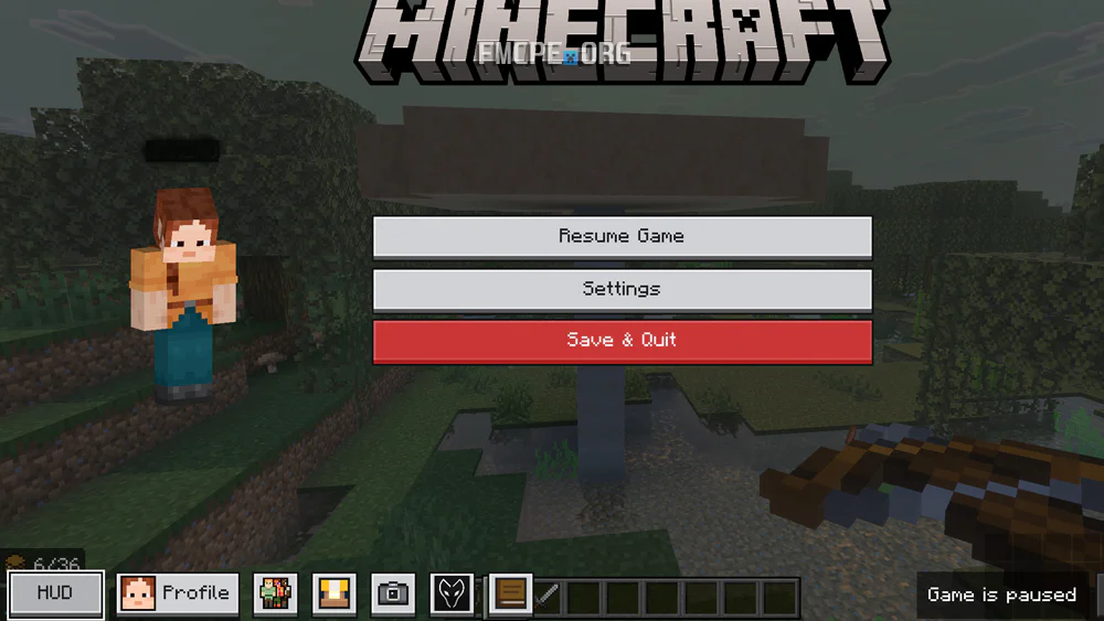 Pause screen